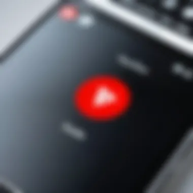 Managing Autoplay on Mobile Devices A close-up of YouTube's autoplay toggle switch on a mobile device