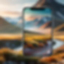 A blurred landscape photo showcasing soft colors and dreamy effects