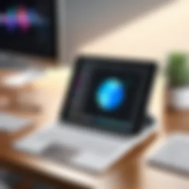 Your Ideal Annotation Workspace Stylized workspace featuring an iPad and Apple Pencil on a desk