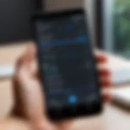 Android device displaying ringtone settings