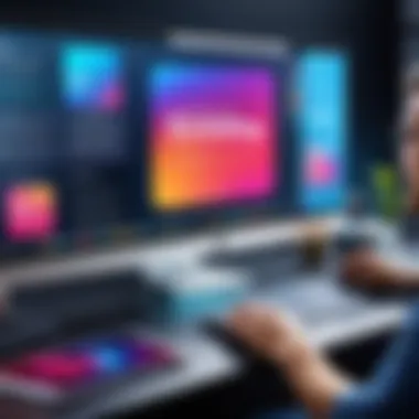 An engaging video post with vibrant overlays and captivating text elements.