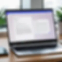 A Chromebook displaying Google Docs with a collaborative document open.