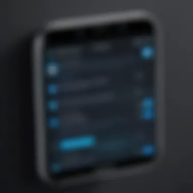 Messaging App Privacy Features Illustration of a messaging app with privacy features highlighted