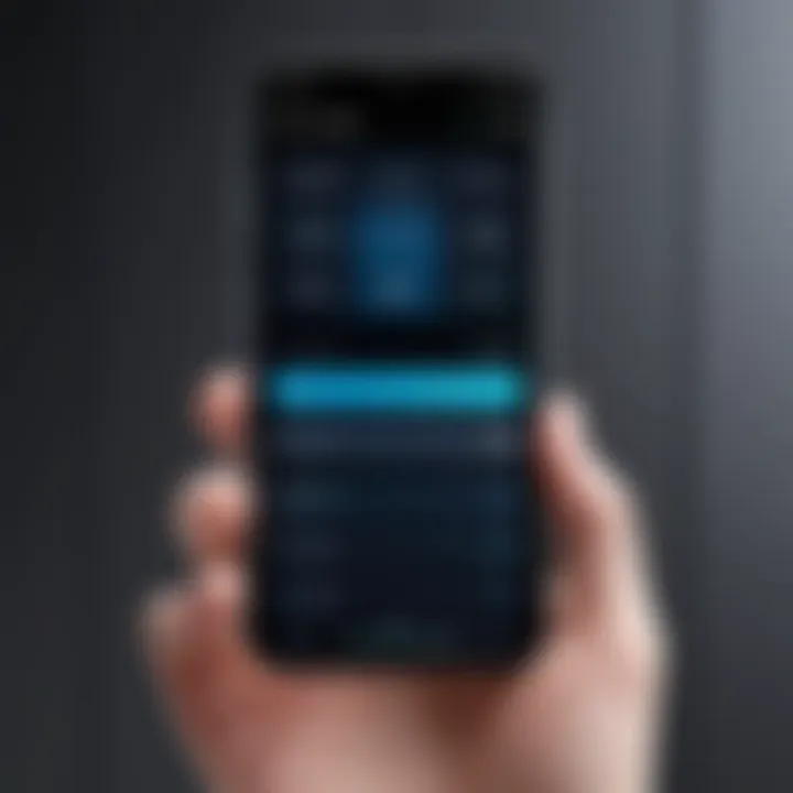 Showcasing the Mi Remote app interface on a smartphone