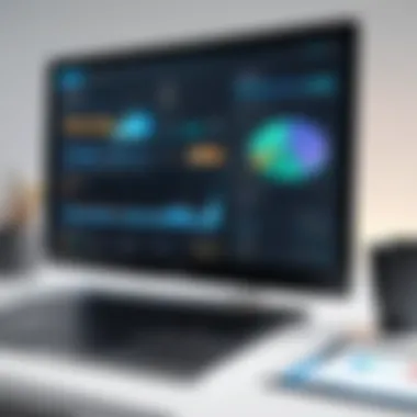Harnessing Data for Online Success Digital marketing analytics on a computer screen