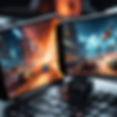 Competitive Action in Multiplayer Gaming Dynamic gameplay showcasing competitive action