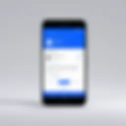 User interface of FB Lite Messenger login screen