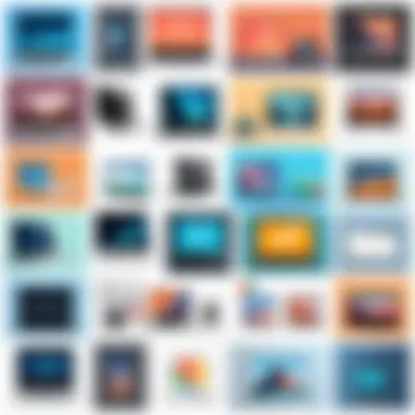 Diverse Animation Styles Illustration of various animation styles achievable with free software