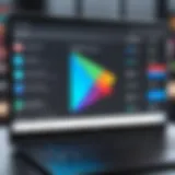 Overview of Google Play Store interface on PC