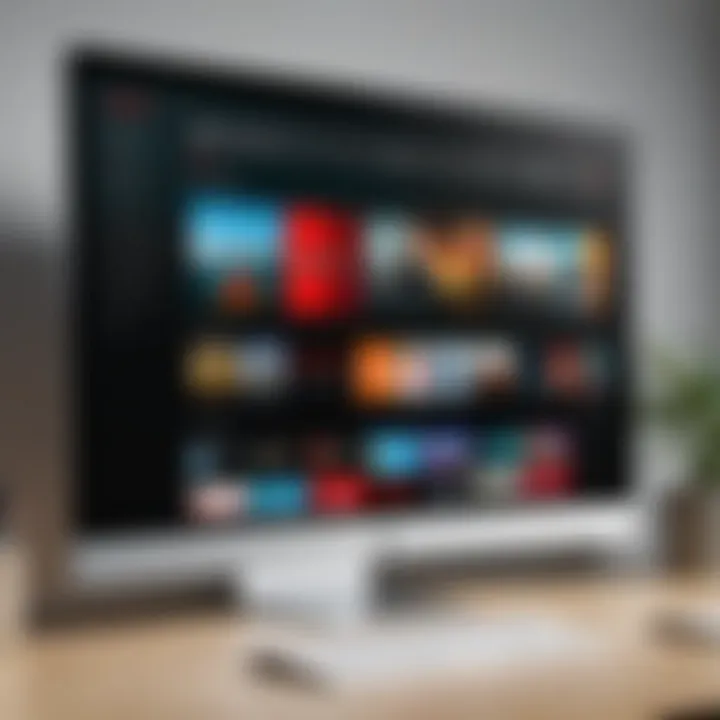 A detailed view of Netflix interface on Chrome browser showcasing its features.