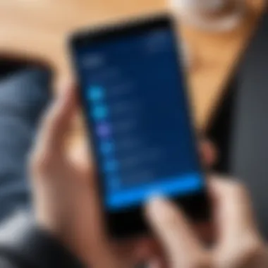 User Interaction with Nokia Smartphones User interacting with Nokia smartphone