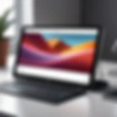 Stylish drawing tablet on a workspace