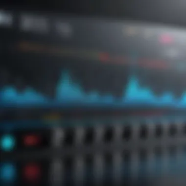 Visual representation of an audio equalizer interface