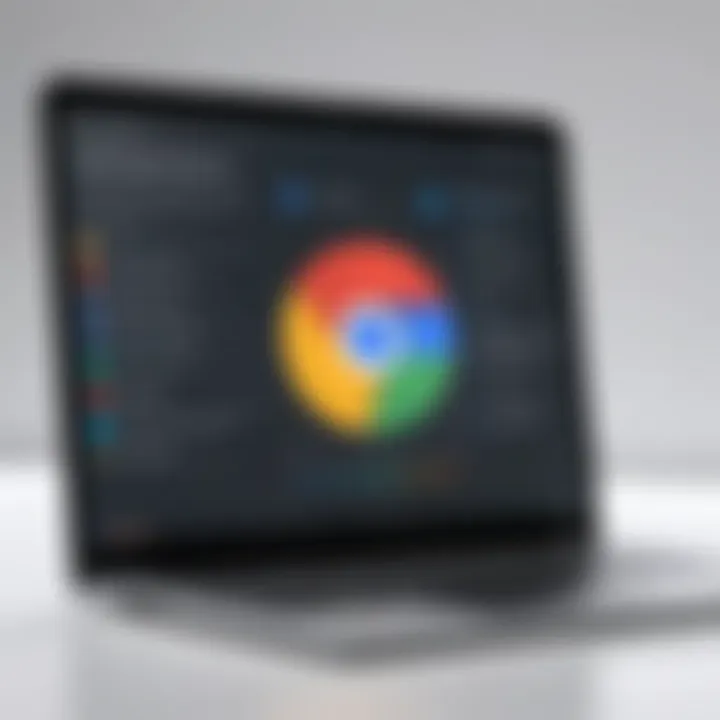 A well-organized app interface on a Chromebook highlighting efficient management.
