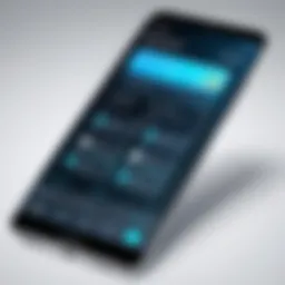 Dynamic interface of a mobile cleaner application showcasing various features