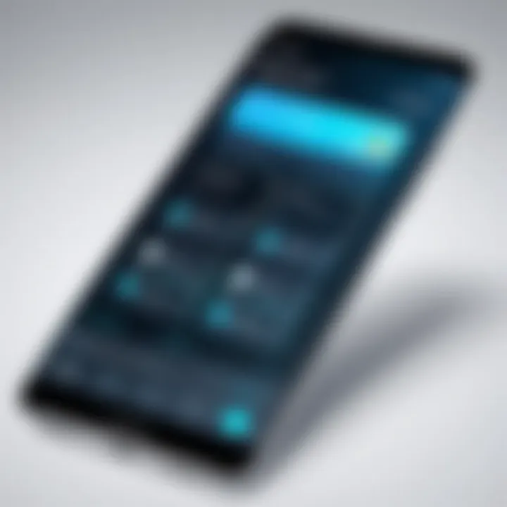 Dynamic interface of a mobile cleaner application showcasing various features