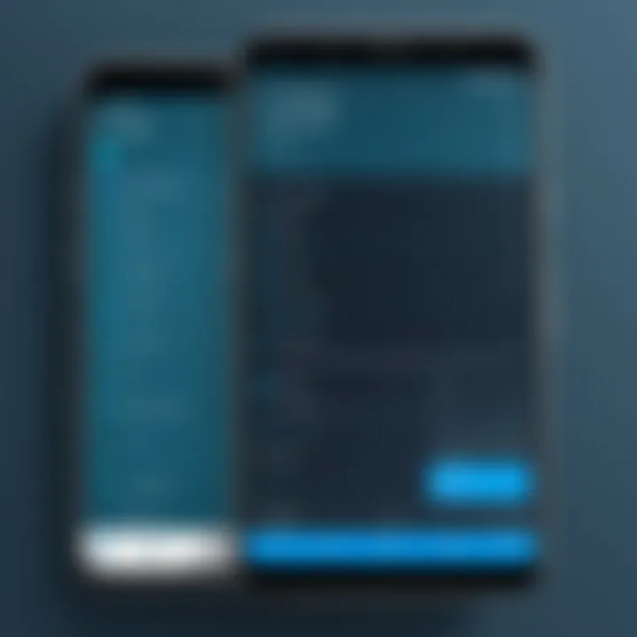 User interface of a popular to-do list application
