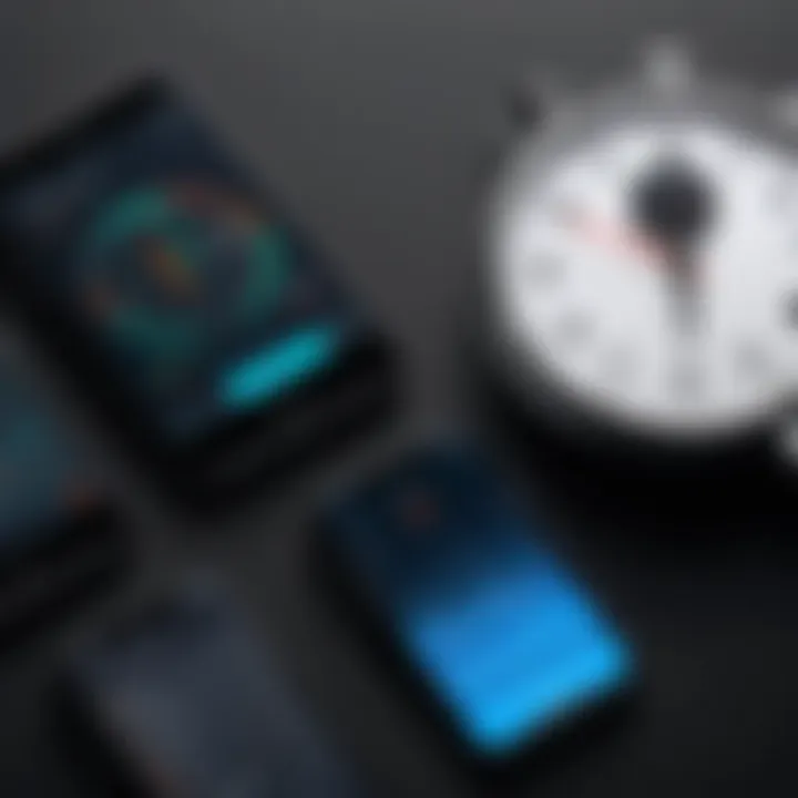 Various timer applications on different devices