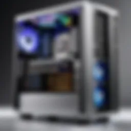 A sleek computer tower showcasing upgraded components