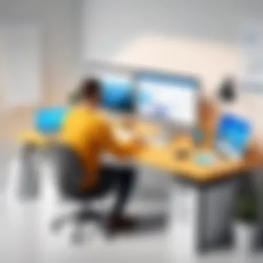 Creating a Productive Environment A productive workspace illustrating efficiency