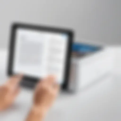 Illustration of AirPrint setup on an iPad