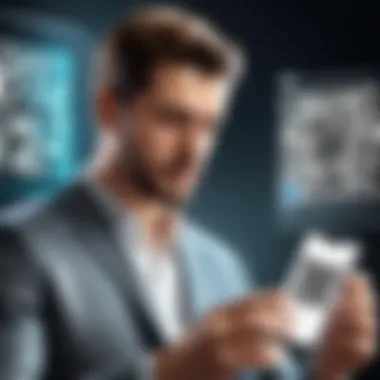 A user examining different QR code scanning features