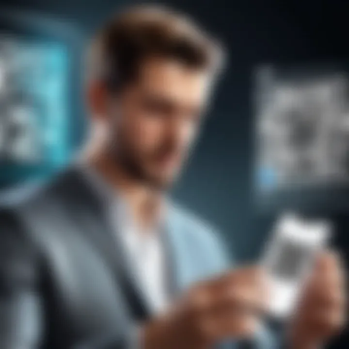 A user examining different QR code scanning features