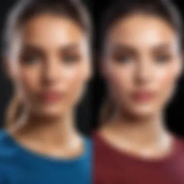 Before and after images demonstrating background removal
