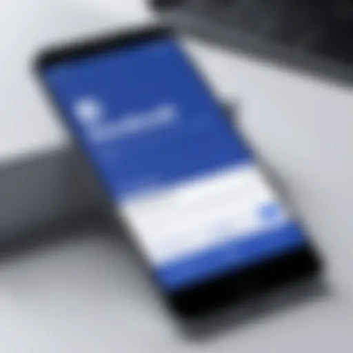 A smartphone displaying the Facebook app being uninstalled