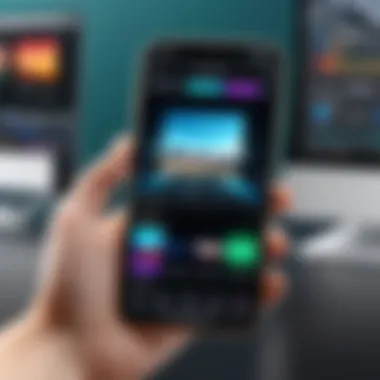 User-Friendly Video Editing App User-friendly video editing app interface suitable for iPhone