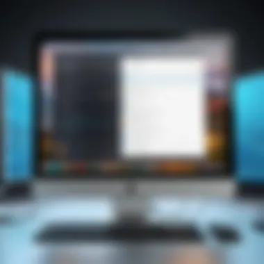 Computer Restoration Software Interface Visual representation of computer restoration software interface