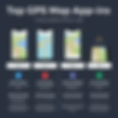 Comparison of different GPS map applications