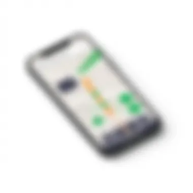 Offline map features demonstrated on iPhone