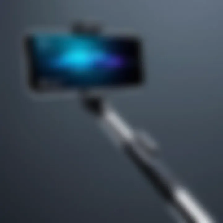 Durability testing of a robust selfie stick designed for iPhone 11