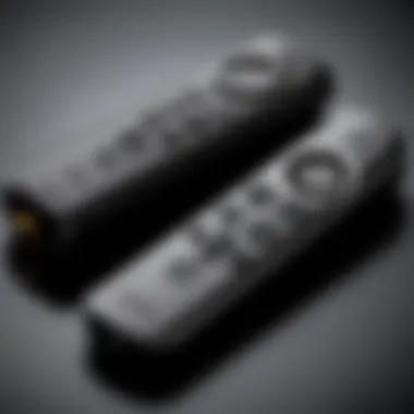 Inserting Batteries in Firestick Remote Firestick remote with batteries