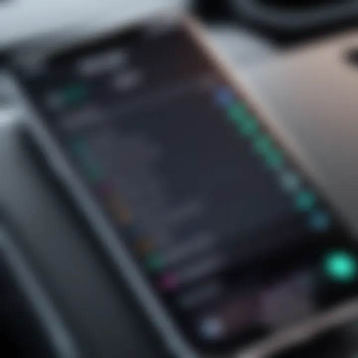User setting up auto-translate on iPhone