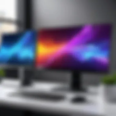 Configuring Display Settings for Dual Monitors Display settings configuration on a laptop