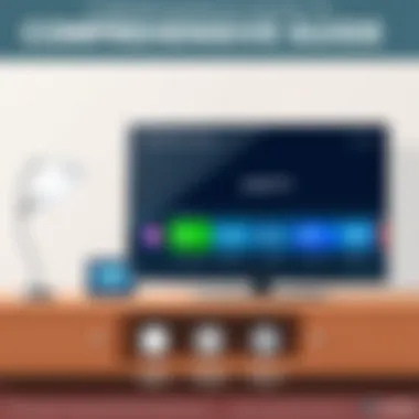 Infographic on streaming options available for smart TVs