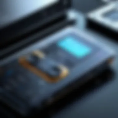 Close-up view of advanced technology features in the Sony Walkman Signature Series