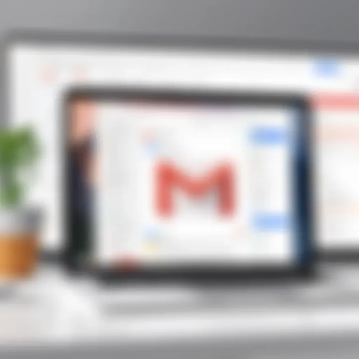 Gmail inbox with spam filter settings highlighted