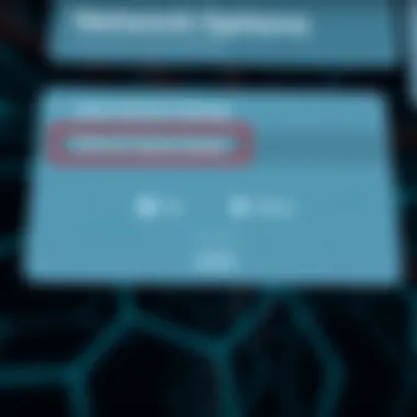 Adjusting Network Settings for Better Speeds Settings menu for network options on Android
