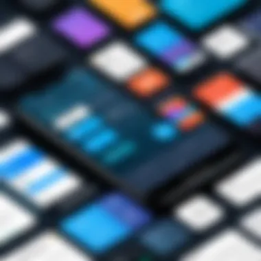 Visual representation of organized app layout