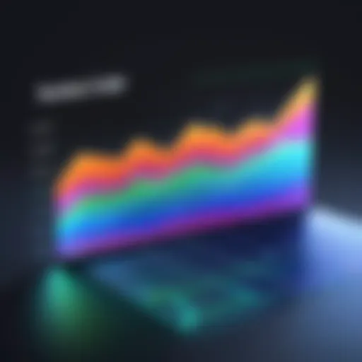 Graph displaying data usage trends over time