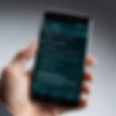 Exploring Hidden Message Settings on Android A smartphone displaying hidden text message settings