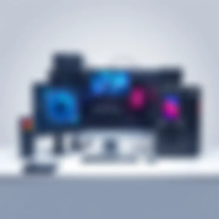 Optimized Hardware Arrangement A modern computer setup showcasing optimal hardware arrangement