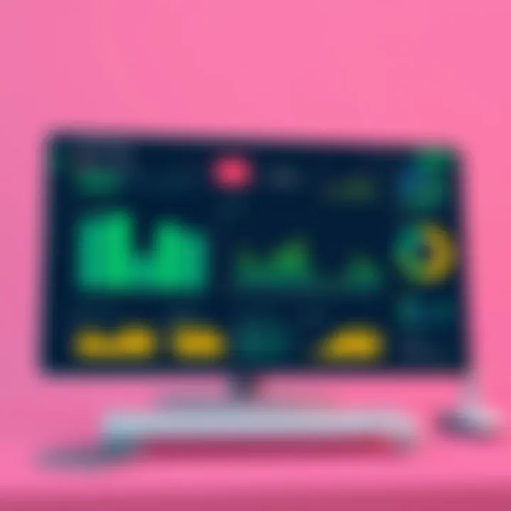 System Performance Metrics Overview A digital dashboard displaying system performance metrics