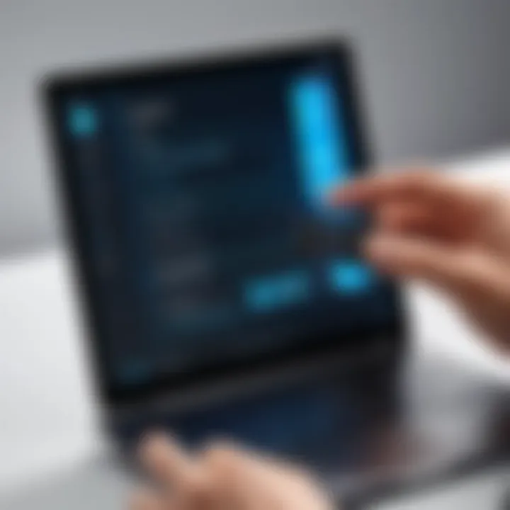 User adjusting display brightness and time-out settings