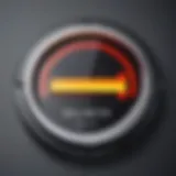 Battery icon with low charge indicator