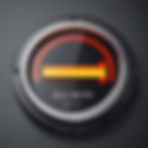 Battery icon with low charge indicator