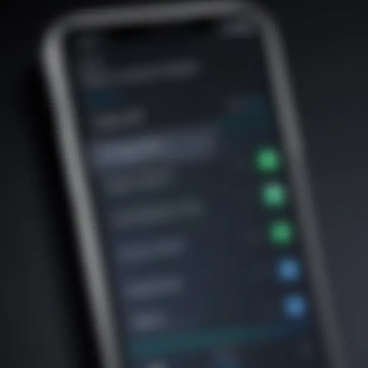 Cache clearing options on iPhone
